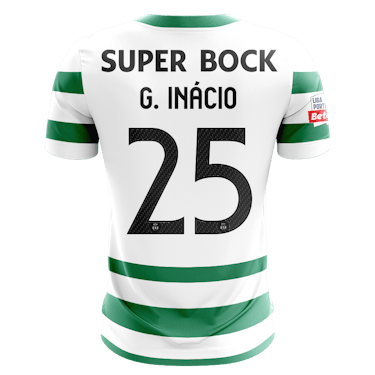 Camisola SCP 2025-26 Principal Versão Adepto G. INÁCIO #25