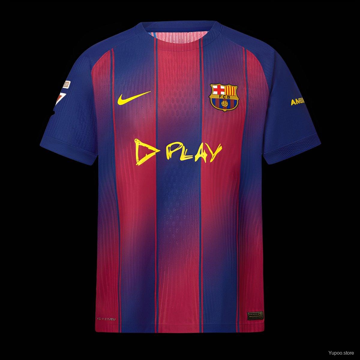 Camisola FC Barcelona 2025-26 Edição Ed Sheeran Versão Adepto