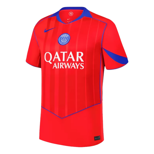 Camisola FC Paris Saint-Germain 2025-26 Alternativa Vermelha Versão Adepto JOÃO NEVES #87