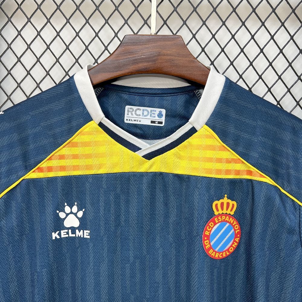 Camisola RCD Espanyol 2025-26 Alternativa Azul Versão Adepto