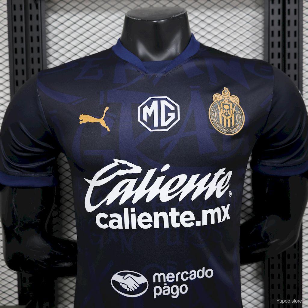 Camisola CD Chivas 2024-25 Alternativa Azul Versão Jogador