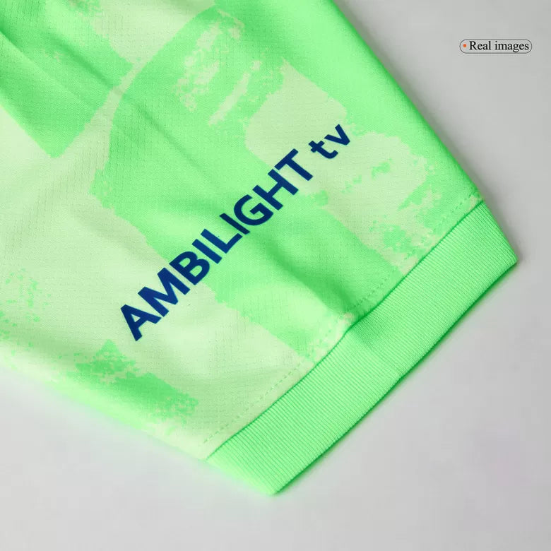 Camisola FC Barcelona 2024-25 Alternativa Verde UCL Versão Adepto RAPHINHA #11