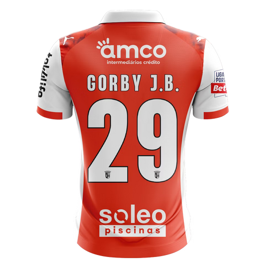 Camisola SC Braga 2025-26 Principal Versão Adepto GORBY J.B. #29