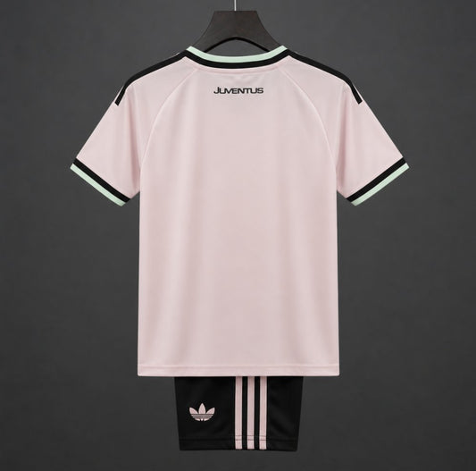 Kit Criança Juventus FC 2026-27 Alternativo Rosa