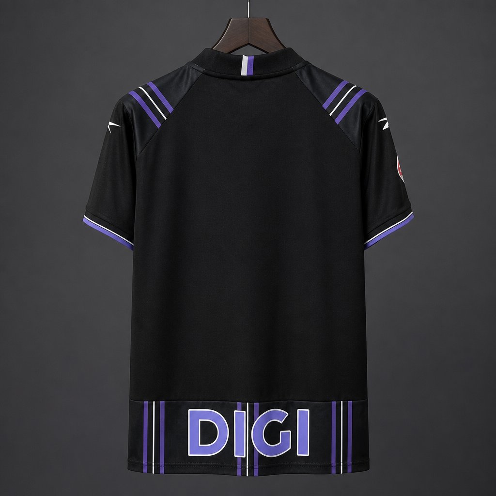 Camisola Real Valladolid CF 2026-27 Alternativa Preta Versão Adepto
