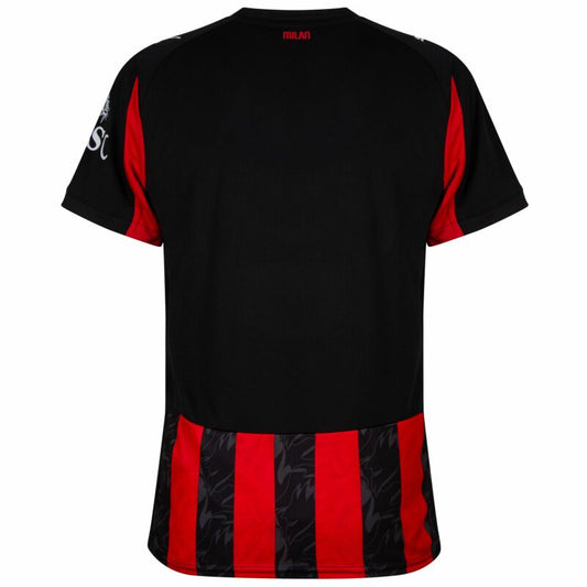 Camisola Ac Milan 2025-26 Principal Versão Adepto (Entrega Imediata)