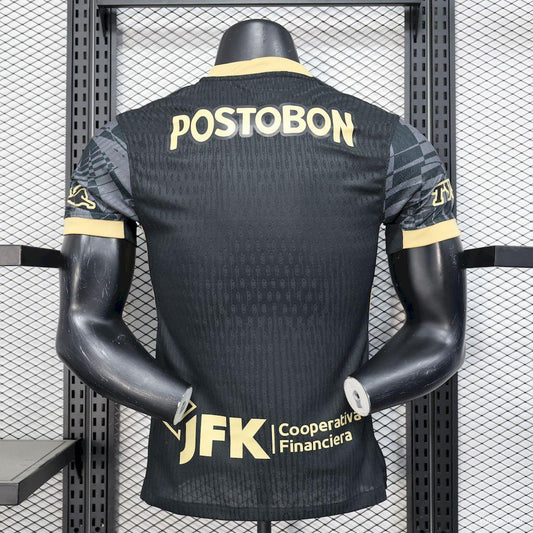 Camisola Atletico Nacional 2025-26 Alternativa Preta Versão Jogador