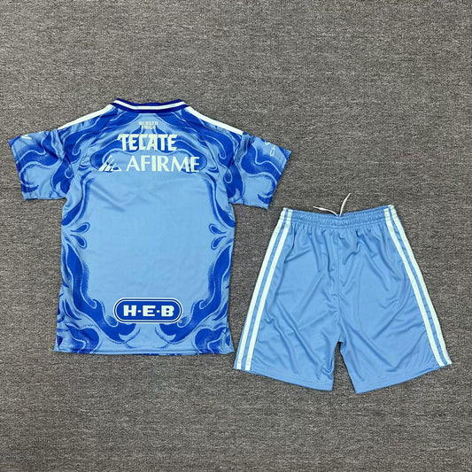 Kit Criança Tigres UANL 2025-26 Alternativo