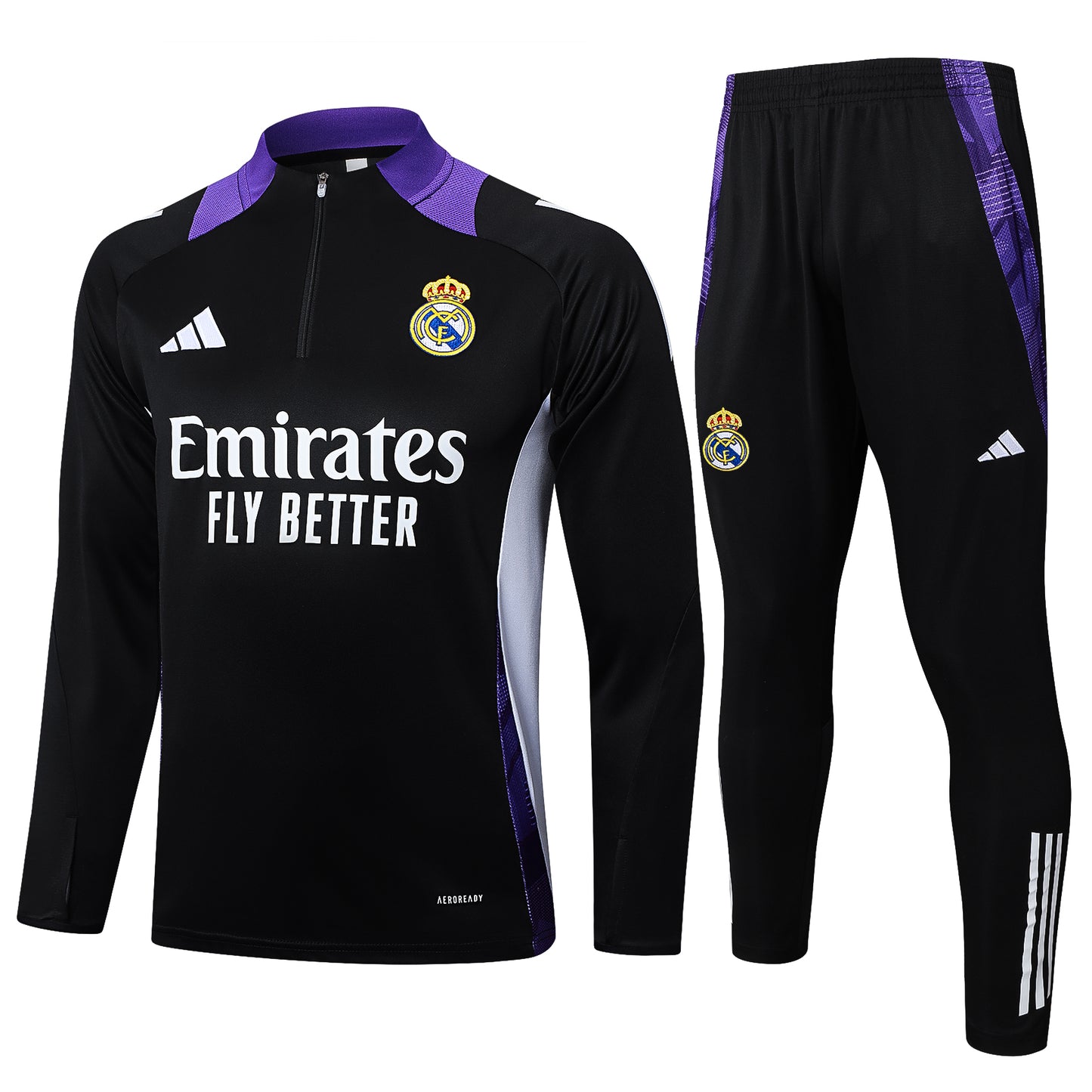 Fato de Treino Real Madrid CF 2024-25 - Camisola com Fecho