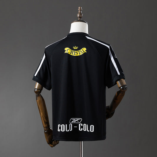 Camisola CSD Colo Colo 2005-06 Alternativa Preta Versão Adepto