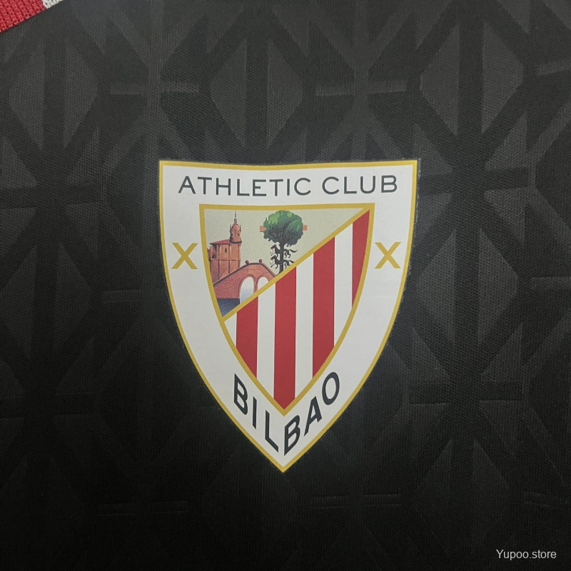 Camisola Athletic Club Bilbao 2024-25 Alternativa Preta Versão Adepto