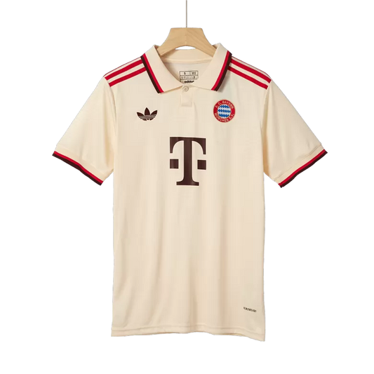 Camisola FC Bayern Munique 2024-25 Alternativa Creme UCL Versão Adepto MULLER #25