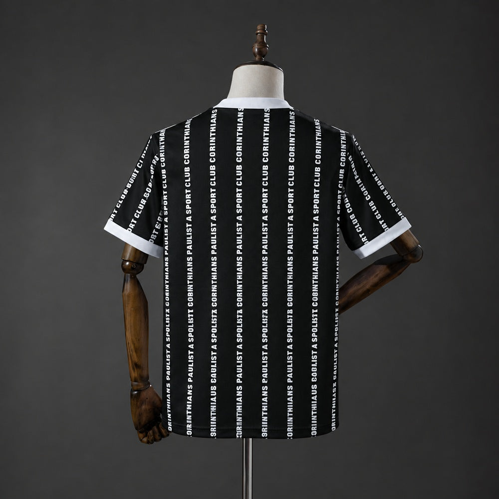 Camisola SC Corinthians 1994-95 Alternativa Preta Versão Adepto