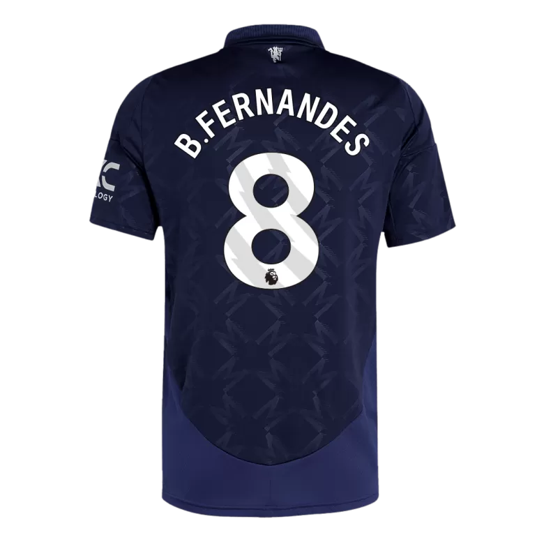 Camisola M-United 2024-25 Alternativa Azul Versão Adepto B.FERNANDES #8