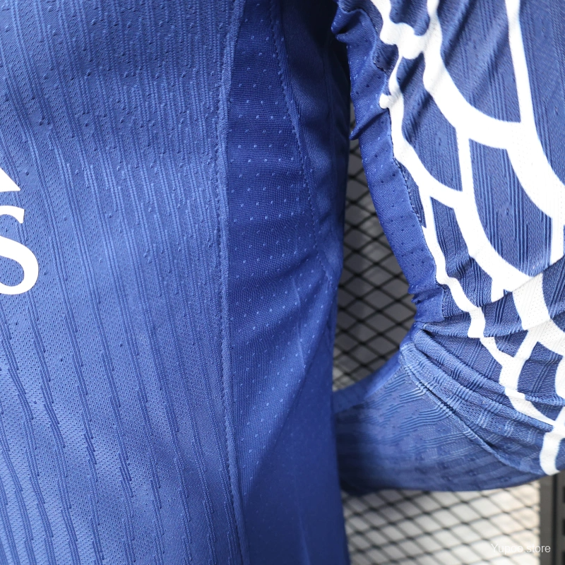 Camisola Manga Comprida FC Paris Saint-Germain 2024-25 Alternativa Azul Versão Jogador