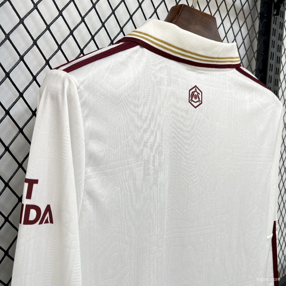 Camisola Manga Comprida ARS 2025-26 Alternativa Branca Versão Adepto