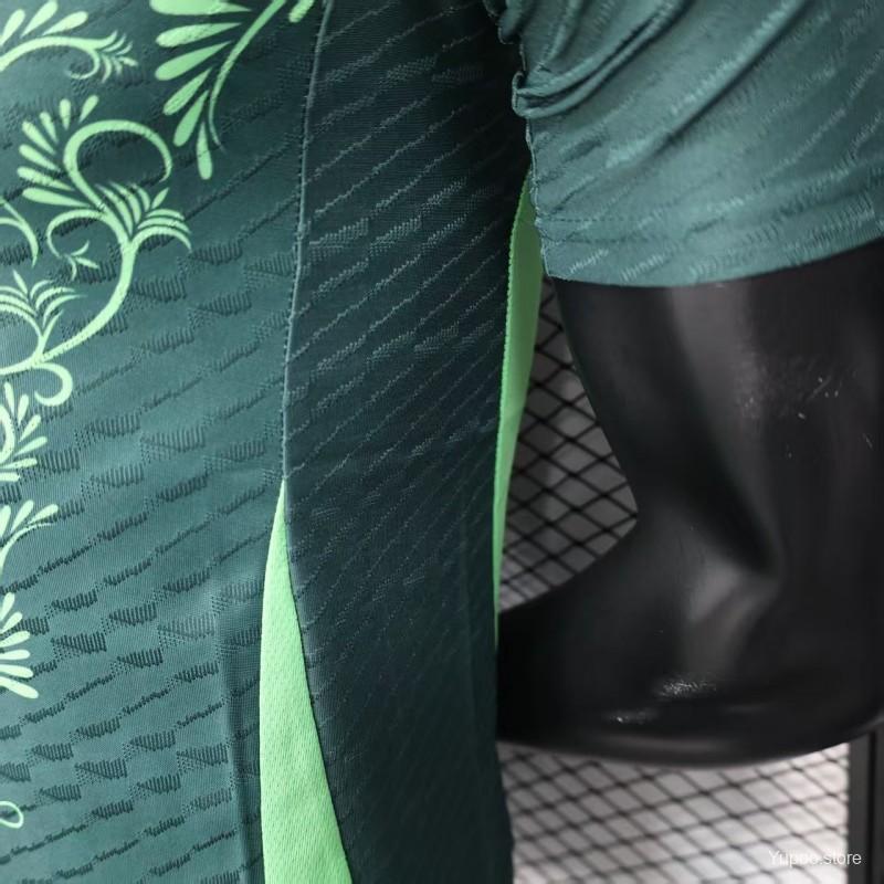 Camisola Argelia 2024 Alternativa Verde Versão Jogador