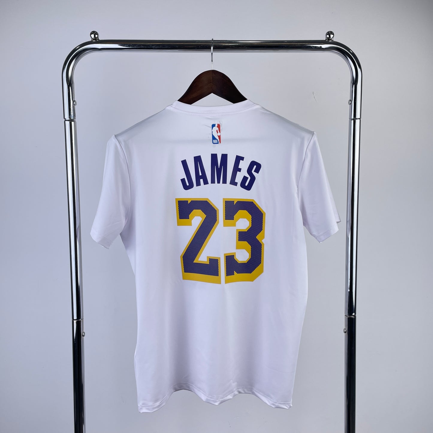 Tshirt NBA Los Angeles Lakers Dri-Fit James #23 Branca