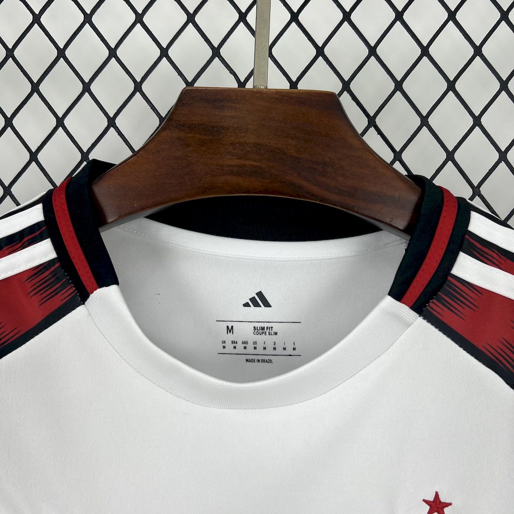 Camisola Flamengo 2025-26 Alternativa Branca Versão Mulher