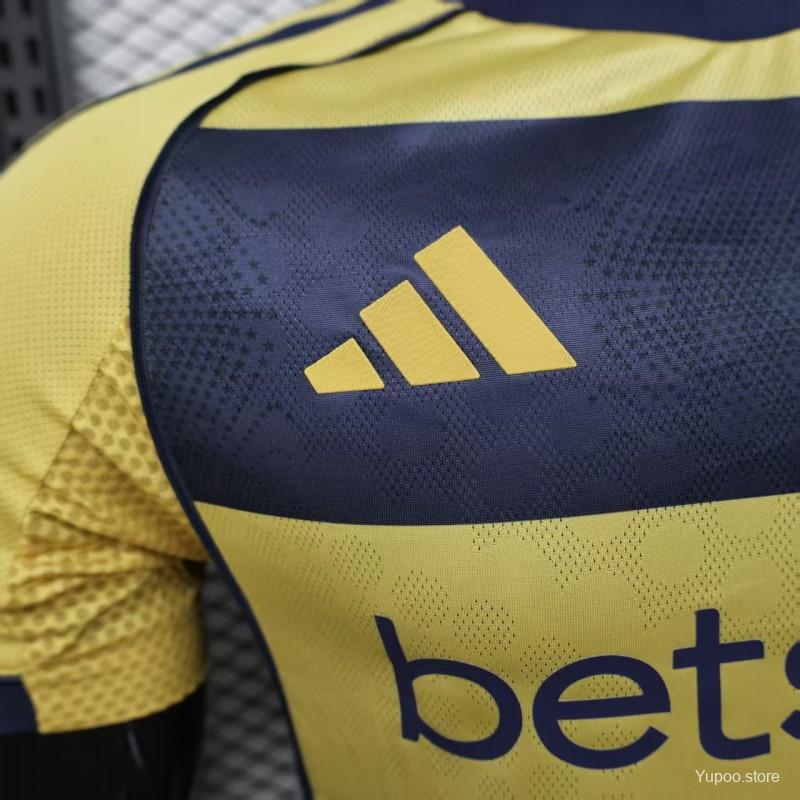 Camisola CA Boca Juniors 2025-26 Alternativa Amarela Versão Jogador