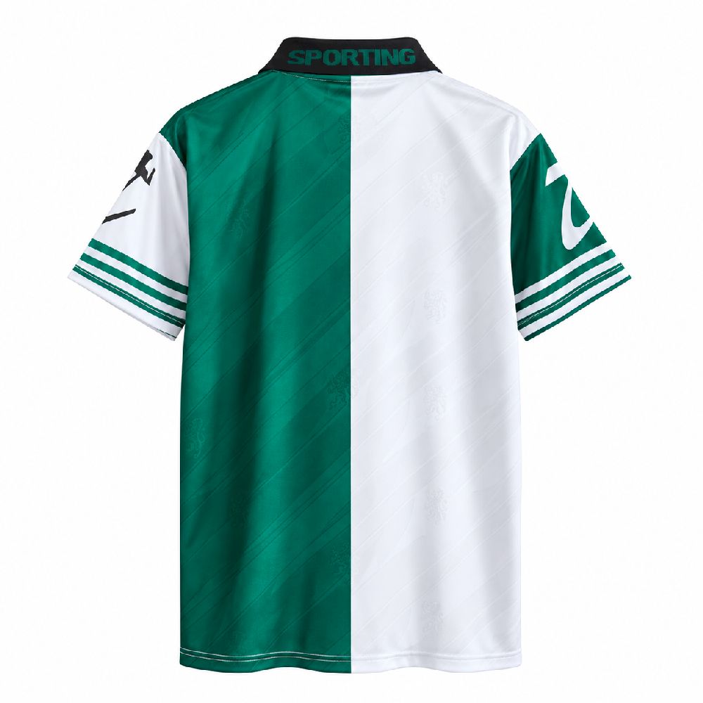 Camisola S.C.P. 1996-97 Alternativa Verde/Branca Versão Adepto