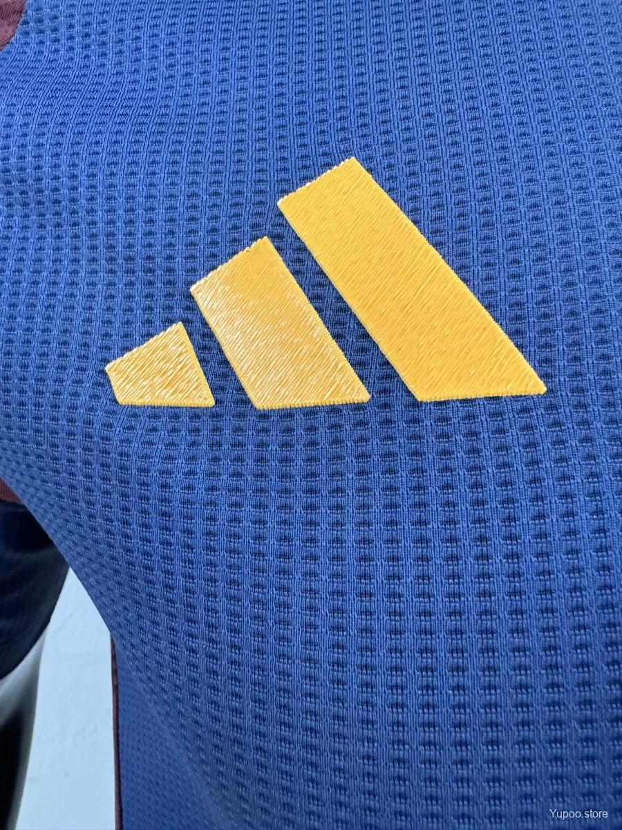 Camisola AS Roma 2024-25 Alternativa Azul Versão Jogador