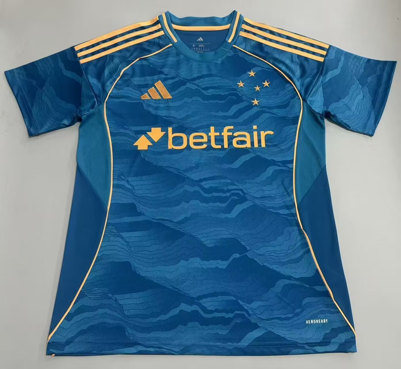 Camisola Cruzeiro EC 2025-26 Alternativa Azul Versão Adepto