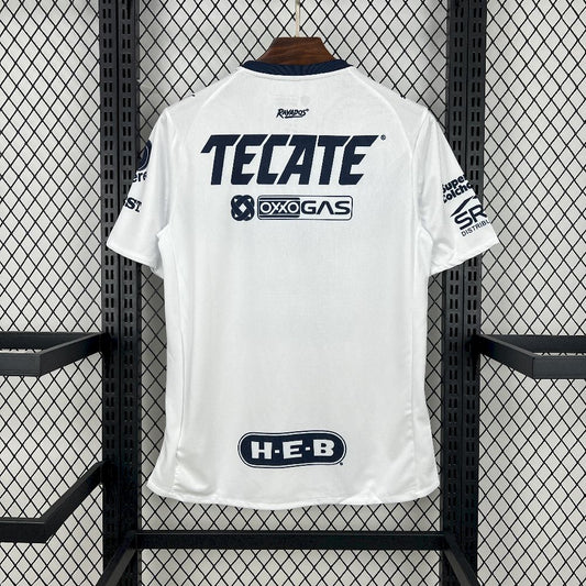 Camisola CF Monterrey 2025-26 Alternativa Branca Versão Adepto