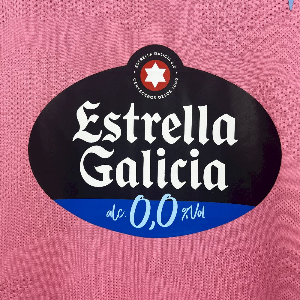 Camisola Celta Vigo 2025-26 Alternativa Rosa Versão Adepto