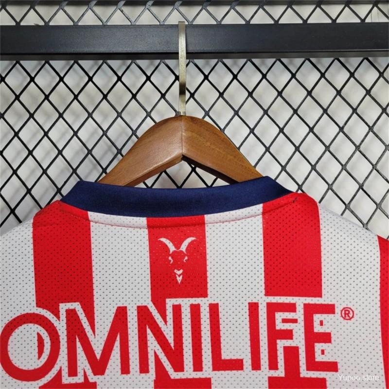 Camisola Manga Comprida CD Chivas 2024-25 Principal Versão Adepto