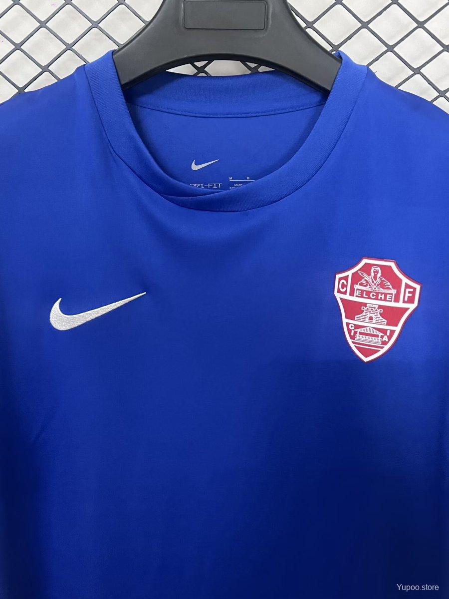 Camisola Elche CF 2025-26 Alternativa Azul Versão Adepto