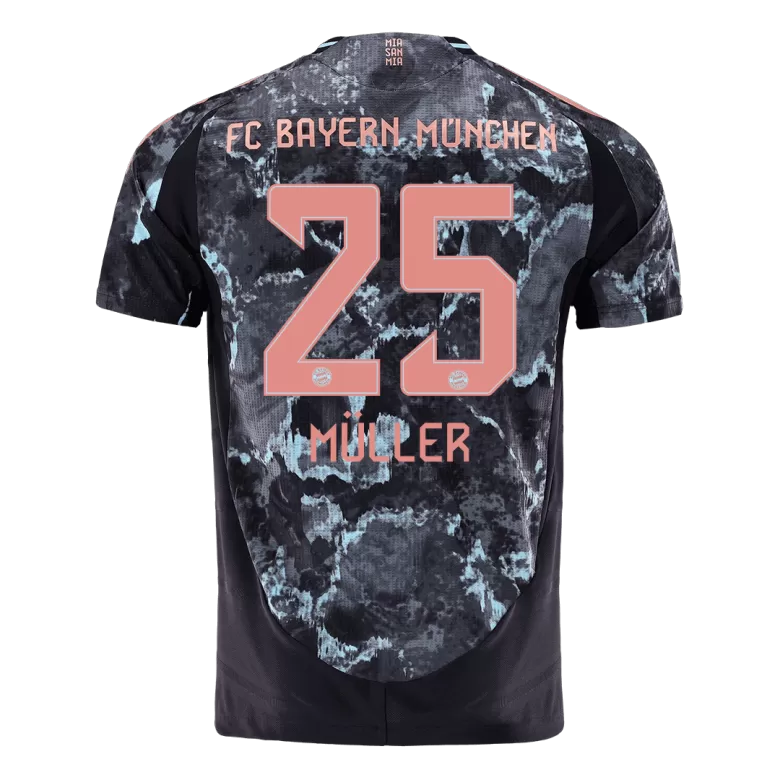 Camisola FC Bayern Munique 2024-25 Alternativa Preta Versão Adepto MULLER #25