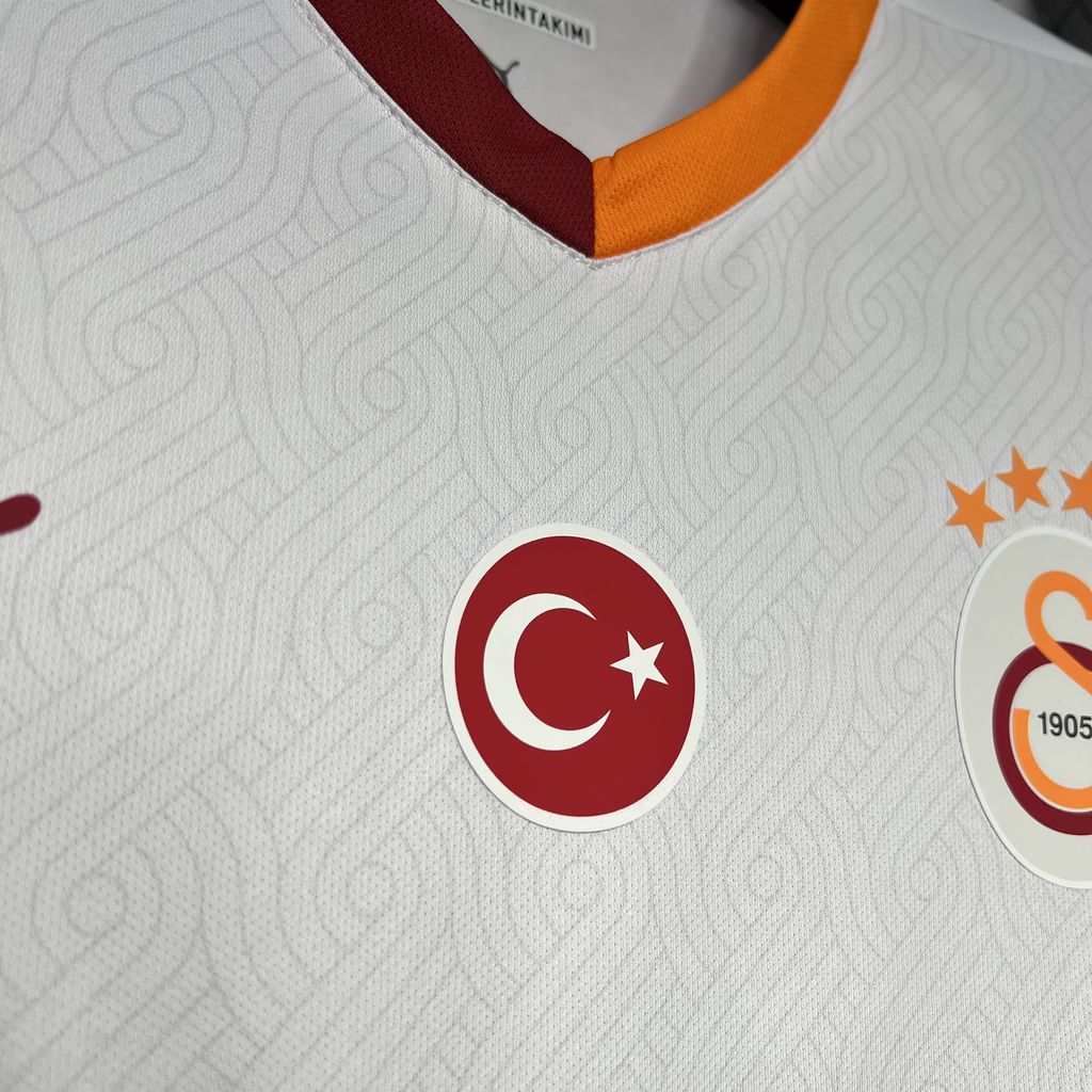 Camisola Galatasaray 2024-25 Alternativa Branca Versão Adepto