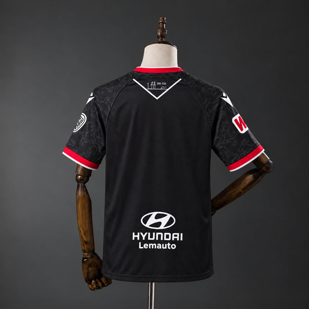 Camisola CD Leonesa 2026-27 Alternativa Preta Versão Adepto