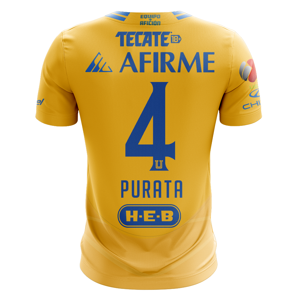 Camisola Tigres 2024-25 Principal Versão Adepto PURATA #4