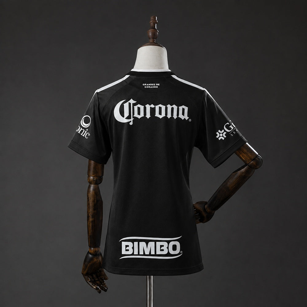 Camisola CF America 2026-27 Alternativa Preta Versão Mulher