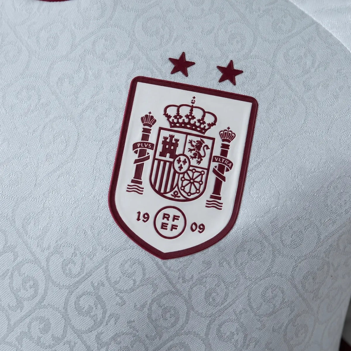Camisola Espanha 2026 Alternativa Branca 2 Estrelas Campeão Versão Jogador
