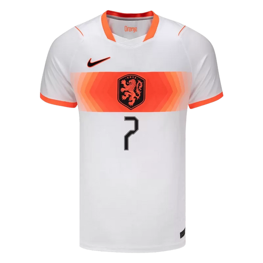 Camisola Paises Baixos 2026 Alternativa Branca Versão Adepto XAVI #7