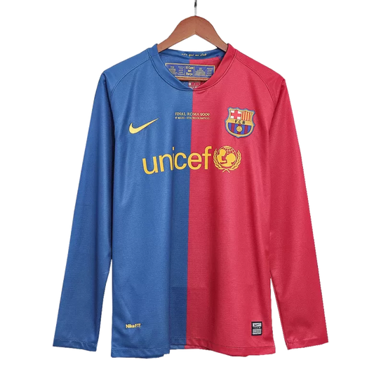 Camisola Manga Comprida FC Barcelona 2008-09 Principal Final UCL