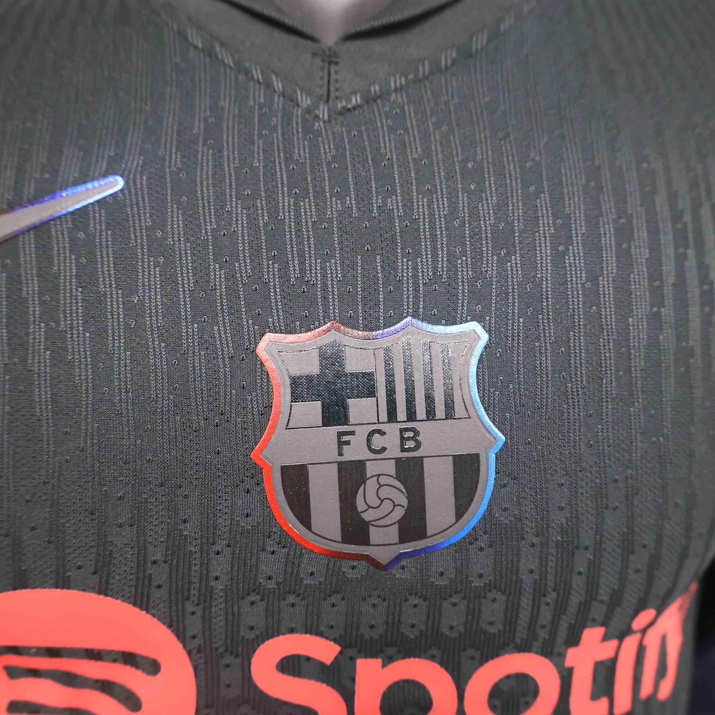Camisola FC Barcelona 2024-25 Alternativa Preta Versão Jogador