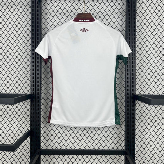 Camisola Fluminense FC 2025-26 Alternativa Branca Lisa Versão Mulher