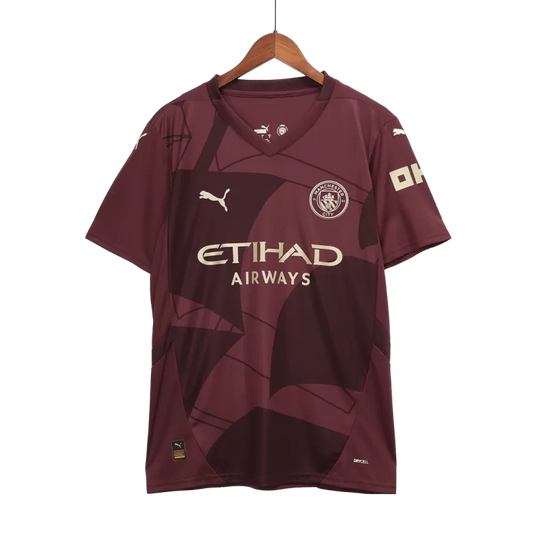 Camisola MCI 2024-25 Alternativa Vermelha UCL Versão Adepto RODRIGO #16