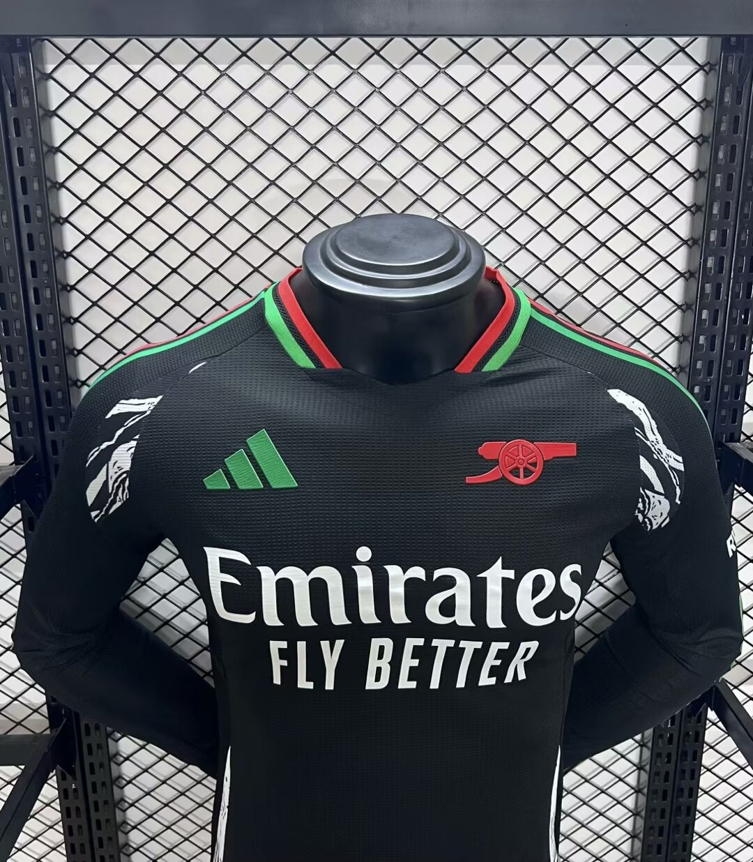 Camisola Manga Comprida ARS 2024-25 Alternativa Preta Versão Jogador