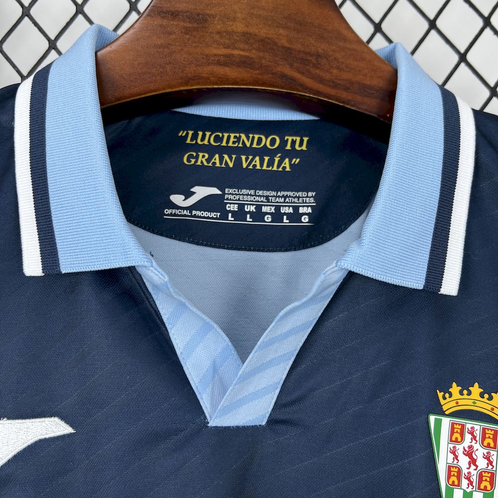 Camisola Cordoba CF 2025-26 Alternativa Azul Versão Adepto