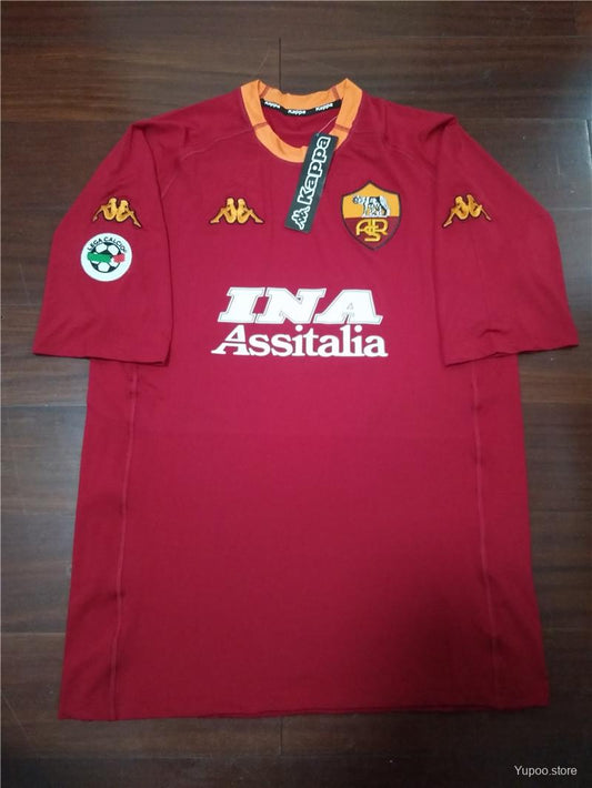 Camisola AS Roma 2000-01 Principal TOTTI #10