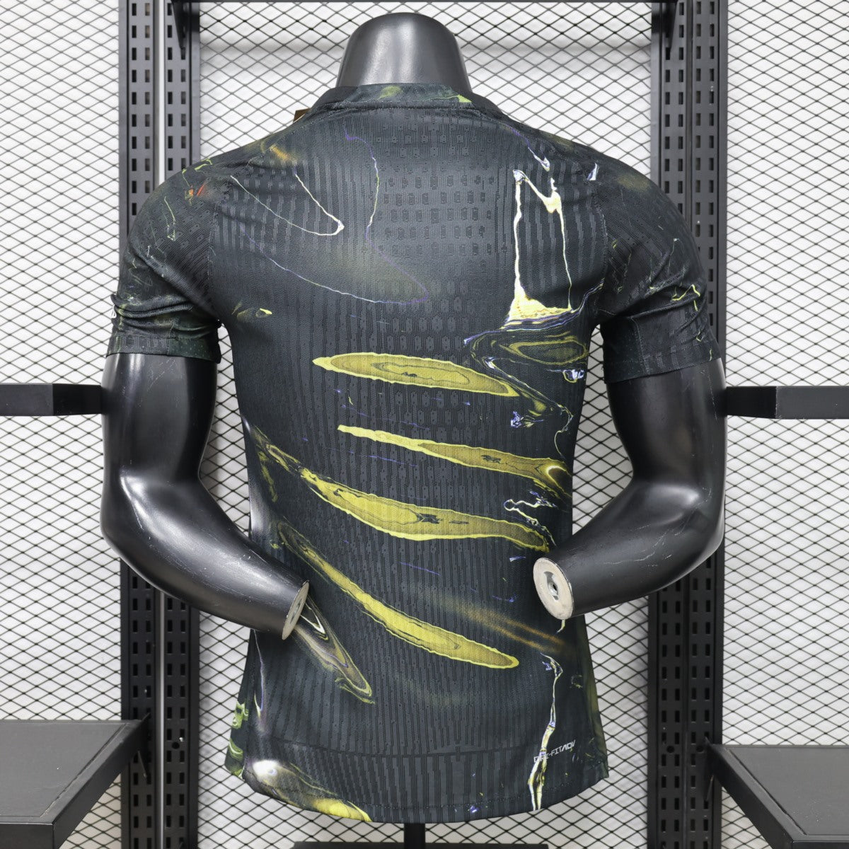 Camisola FC Paris Saint-Germain 2025-26 Alternativa Preta/Verde Versão Jogador