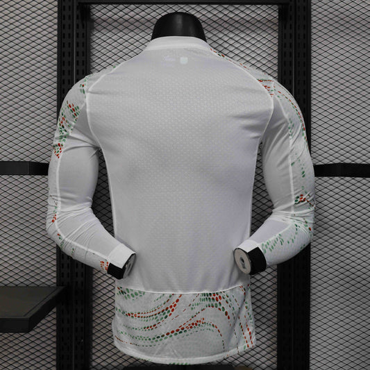 Camisola Manga Comprida Portugal 2025 Alternativa Branca Versão Jogador
