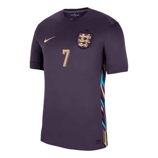 Camisola Inglaterra 2024 Alternativa Azul Versão Adepto SAKA #7