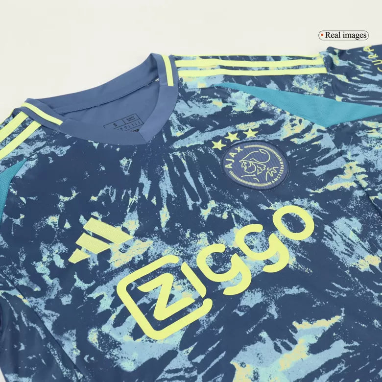 Camisola AFC Ajax 2024-25 Alternativa Azul Versão Adepto
