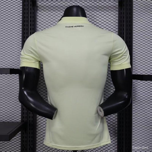 Camisola AS Monaco 2025-26 Alternativa Amarela Versão Jogador